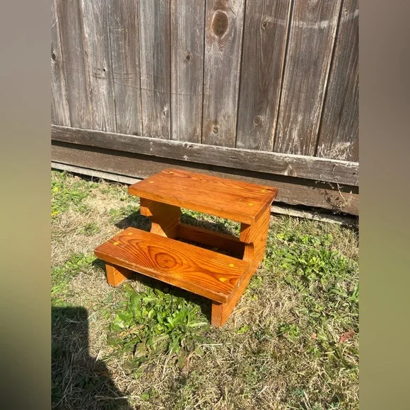 Rustic Wooden Step Stool - Picture 5 of 5